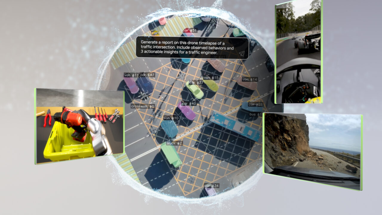 Simulation-ready physical AI environment illustrating NVIDIA Cosmos and Omniverse workflows for robotics